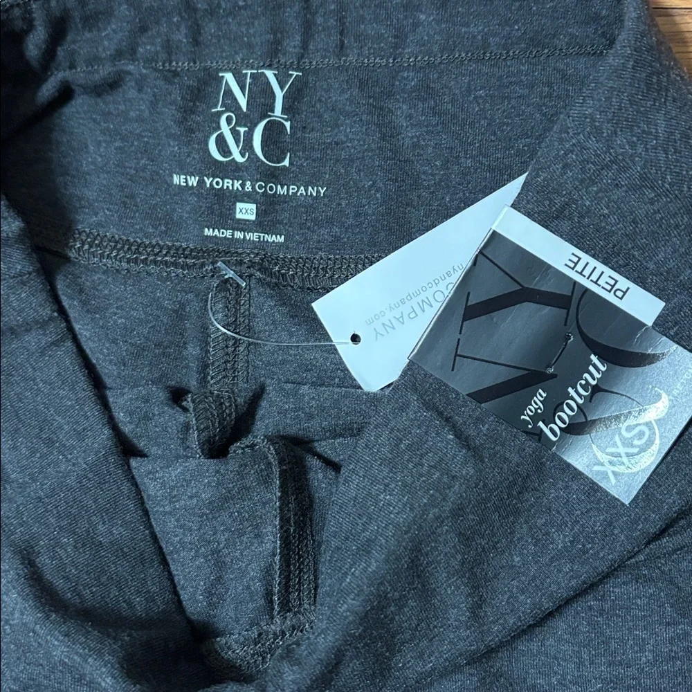 New York & Company Dark Gray Flared Leggings